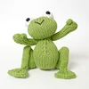 Plush Knitted Frog Toys Doll Birthday Gift