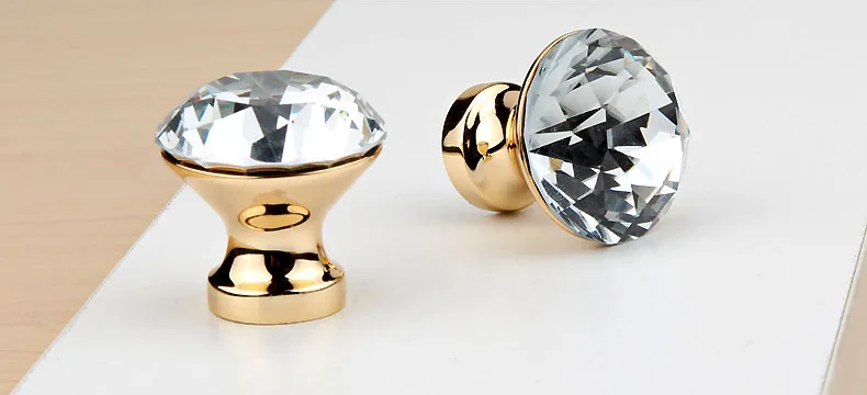 Wholesale Crystal rhinestone furniture cabinet drawer handle And Knobs
