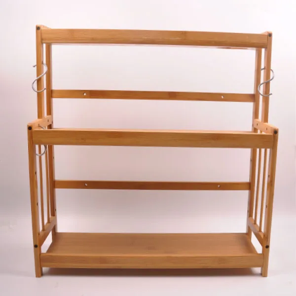 My Bamboo Wooden Microwave Oven Rack,Stable Bamboo Storage Shelf - Buy