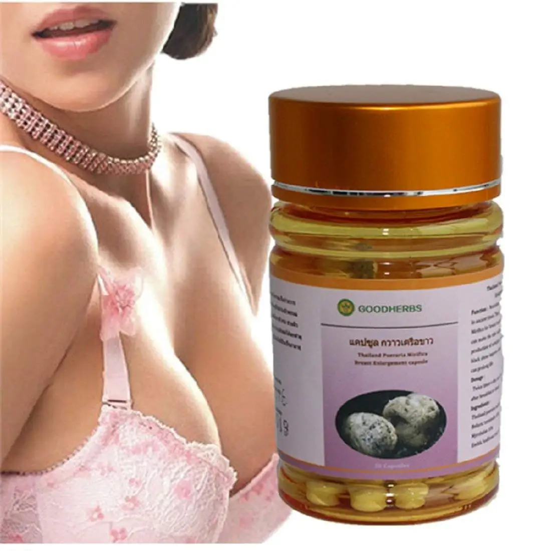 Pueraria Mirifica Breast Enlargement Enhancement Herbal Pills.