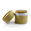 Beautiful Empty 5g to 250g Bamboo cream cosmetic oil jar container wholesales with Paper box customized