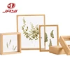 Well-crafted Pine Wood Double Sided Glass Wooden Float Frame