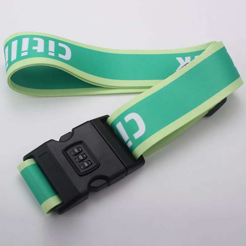 Factory Direct Price Green Color Secure Lock Safe Belt Strap/baggage