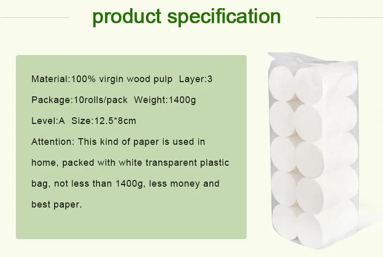 3 Ply Layer and Standard Roll Size cheap Toilet Paper