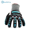 Nitrile coated gloves mechanic anti vibration work gloves