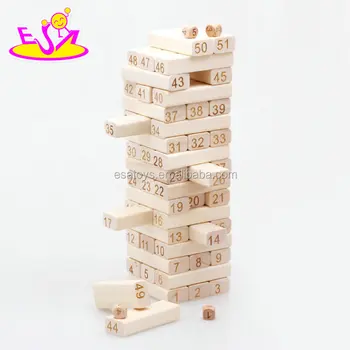 wooden stacking tower