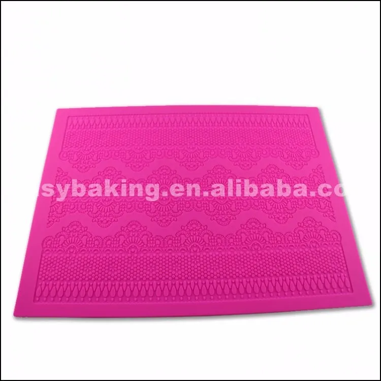 SLM-19 Lovely Silicone Mats Lace Fondant Molds for cake decorating