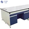 Modern Laboratory Furniture 10Ft Metal Work Bench Lab C Frame Center Table With Drawer And Cabinet
