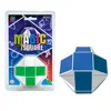 DIY 24 Parts Plastic Magic Ruler Puzzle Games Educational Toys Classical Folding Snake Sphere Ball Fidget Ruler For Kids