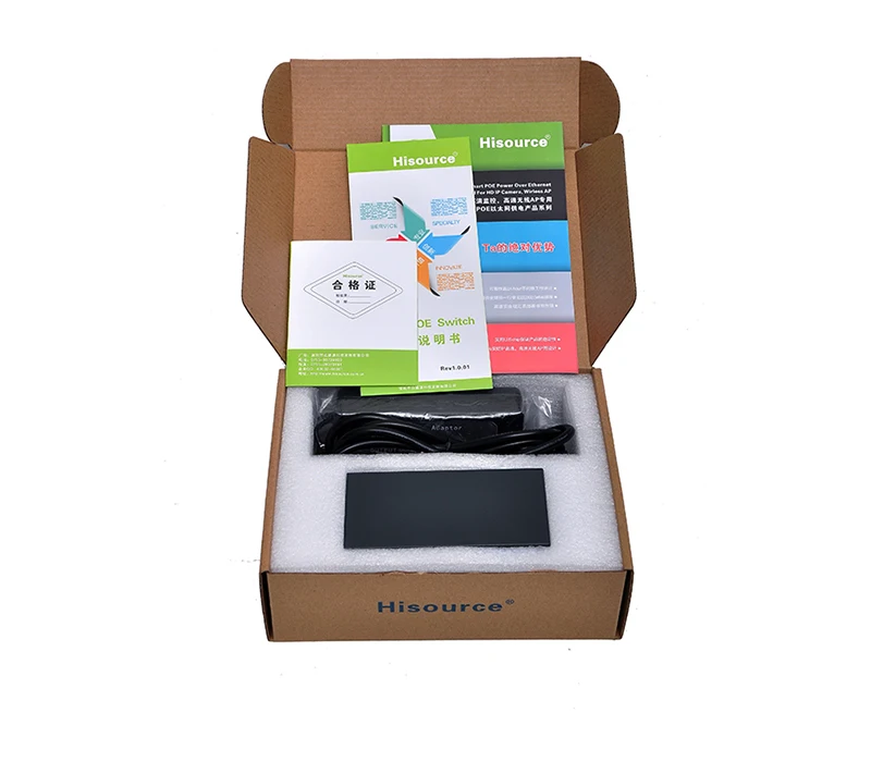 Полный Gigabit 48v 4-хпортовый Коммутатор/свитч Poe Fast Ethernet Для ...
