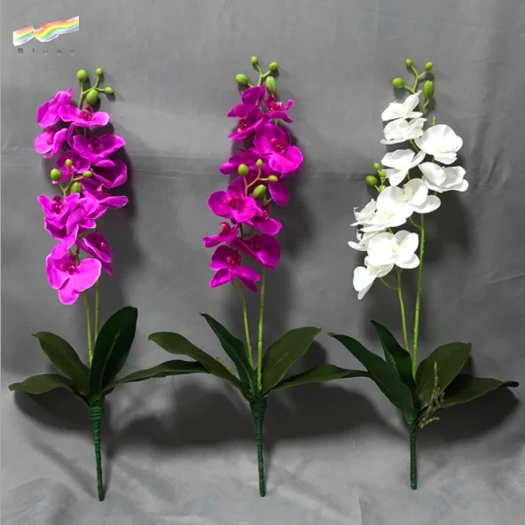 Wholesale Silicon Orchids Plastic Orchids Decorative Flowers Wedding