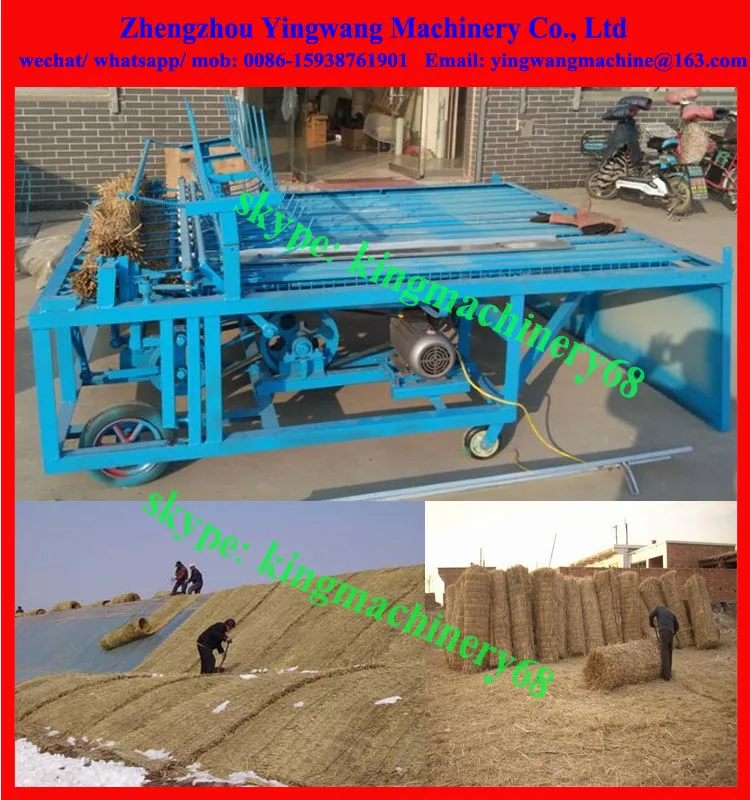 Rice Straw Reed Mat Weaving Machine Grass Stalk Wheat Straw Curtain