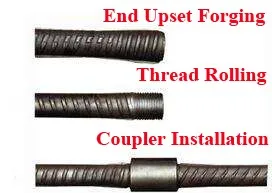 45# Carbon Steel Threaded Bar Coupler Reinforcing Mechanical Parallel