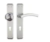 85mm Zinc Alloy One side Handle One side Pull Knob Front Entry Door Handle On Plate