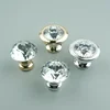 Plastic knob Crystal Glass Door Drawer Cabinet Wardrobe Pull Handle Knobs Drop Worldwide Store With Screw