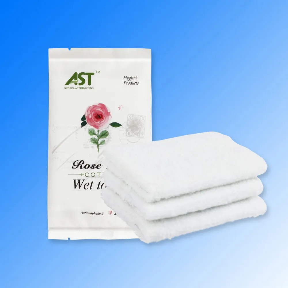 Disposable Cotton Refreshing Wet Hand Towels Moist Towel Single Pack