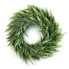 artificial plant laurel wedding christmas decoration adjustable hanger plastic forms outdoor preserved boxwood wreath