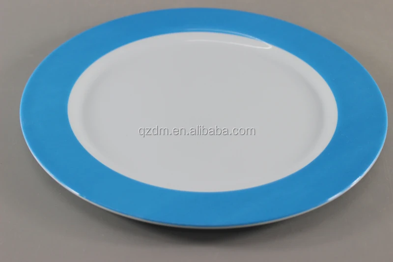 25cm Simple Plastic Round Plate Melamine flat plate 10inch