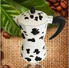 new products kitchen appliance cow pattern aluminium italian coffee maker