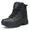cheap double sided velvet leather army boots