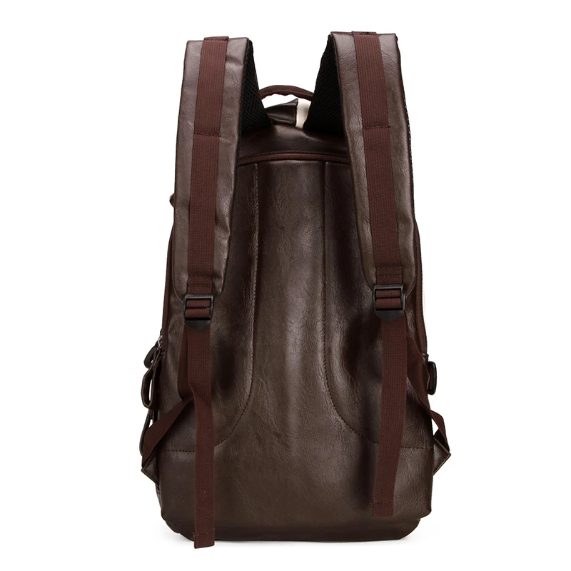 VICUNA POLO 2018 Latest Men's PU Leather School Bags Backpack Laptop Bags