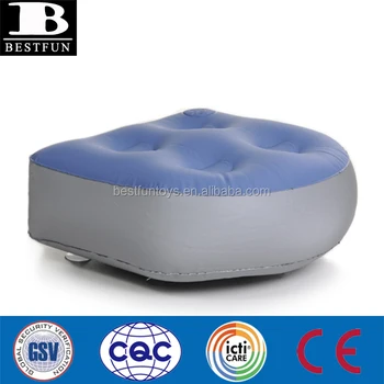High Quality Flocked Pvc Inflatable Hot Tub Booster Seat Durable