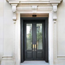 تصميم أمريكي شقة علوية من الحديد المطاوع فيلا باب مزدوج المداخل