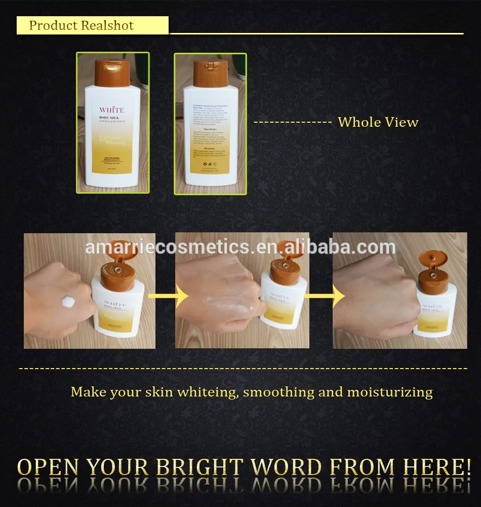 White Lightening Body Milk Papaya Skin Whitening Cream Skin Lightening 