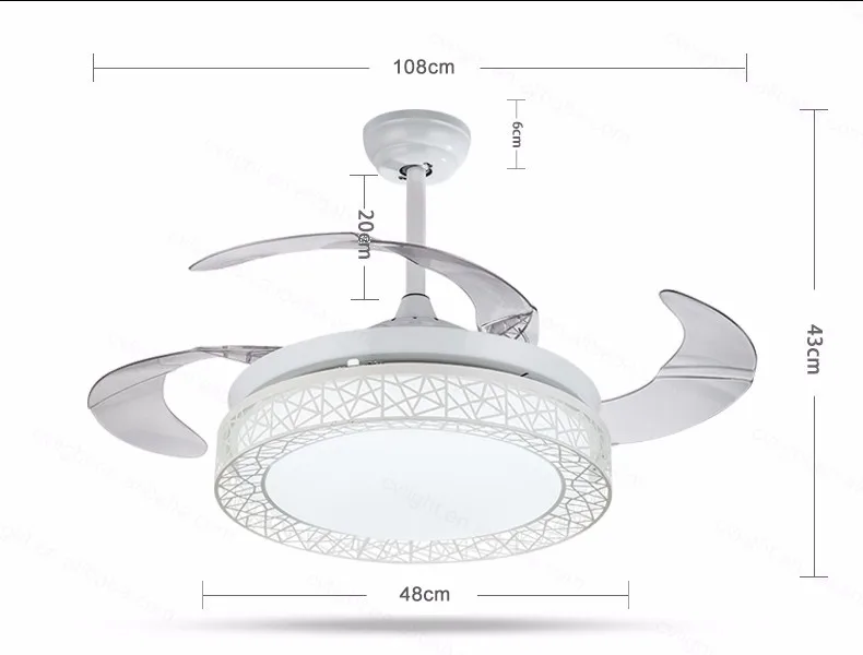 2019 New Design Fan Ceiling Remote Control 42 Inch Ac Smc Ceiling