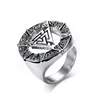 European And American Fashion Ring Stainless Steel Valknut Casting rRng Wholesale Accessories