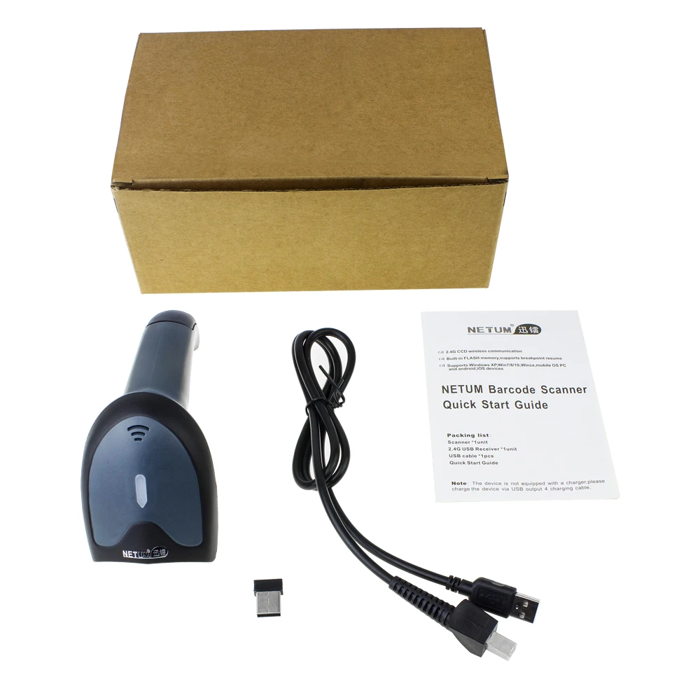 Netum W6 Wireless Ccd Barcode Scanner With Stand And W8-x Bluetooth 2d