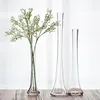 Different size clear crystal glass vase mosaica cylinder candle tall vase wedding decoration