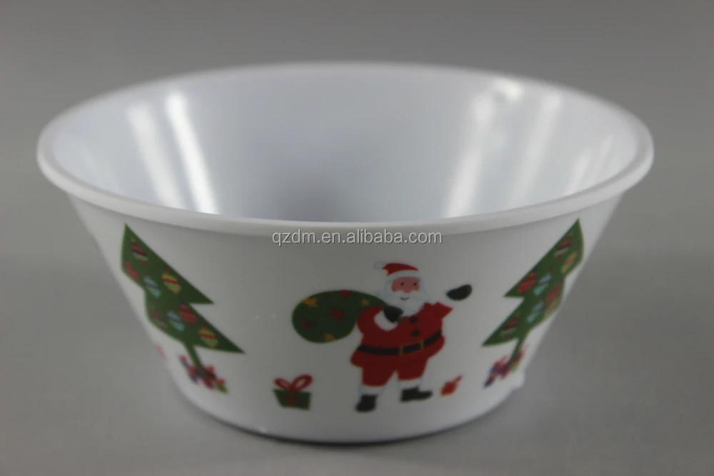 V Shape Melamine Bowl For Christmas Holiday