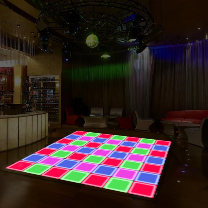 2020 New design  growing light up 16 colors change  LED dance floor wireless