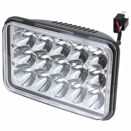 WUKMA Rectangular CE ROSH IP67 approved High quality high power motorcycle 4x6 inch square high low beam led headlight