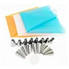 Amazon Hot Sale Cream Decoration Bag Stainless Steel Decorating Mouth 16 Head Set Flower Cake Nozzle Cream Decorations Tool