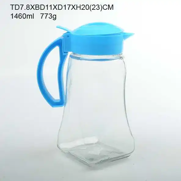 370ml Cute Glass Pitcher/simple Design Water Cooler Jug/small Capacity