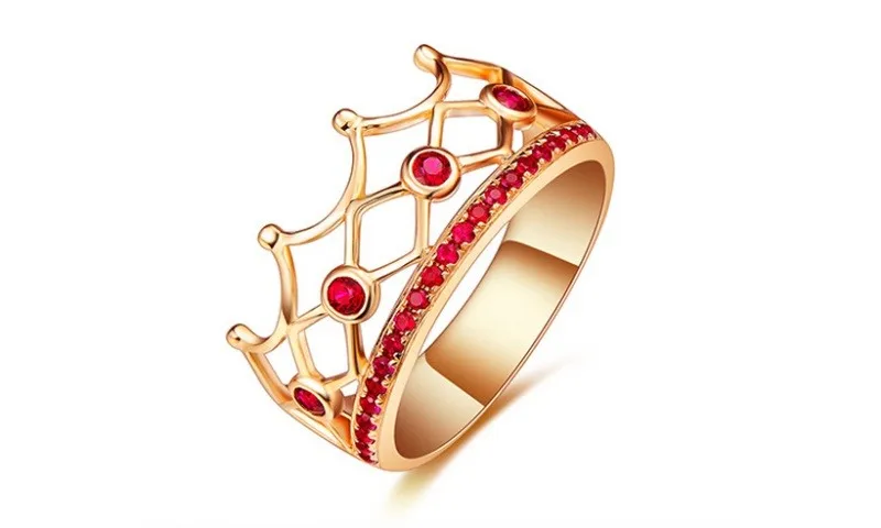 Perhiasan Arab Saudi 2018 Gaya Baru Mahkota Putri Merah Ruby Batu Permata Alami 18k Desain Cincin Emas Untuk Anak Perempuan Buy Desain Cincin Cincin Emas Desain Terbaru Cincin Emas Desain Product On