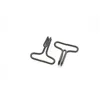 Custom wire forming black bath towel hook spring