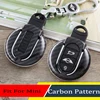 Brand New ABS Plastic Carbon Fiber Pattern mini cooper Car Key Cover Fob For mini cooper F54 F55 F56 F57 F60( 1 Pcs/set)