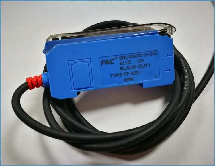 12v 24v No Nc Adjustable Digital Fiber Optic Sensor High Speed