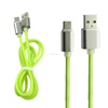 New 7 Color 1M Fluorescence Round Micro USB 2A Data&Sync Charger Fast Charging Cord Cable for HTC for Blackberry