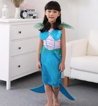 The Little Mermaid Costume Girls font b Fancy b font Princess Cosplay font b Dresses b