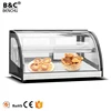 1 Layer Curved Glass Electric Mini Bread Display Cabinet Showcase, Warming Showcase