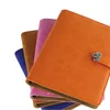 Promotional exquisite simple lined journal hardcover pu leather cover notebook