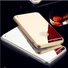 High Quality fashion deluxe Plating Mirror Back Case Cover for iPhone 6 6 Plus Case 4.7 inch 5.5 inch