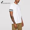 2019 Latest design men custom printed hemp t shirts with bulk, Design Your pattern Men hot sale Tshirt