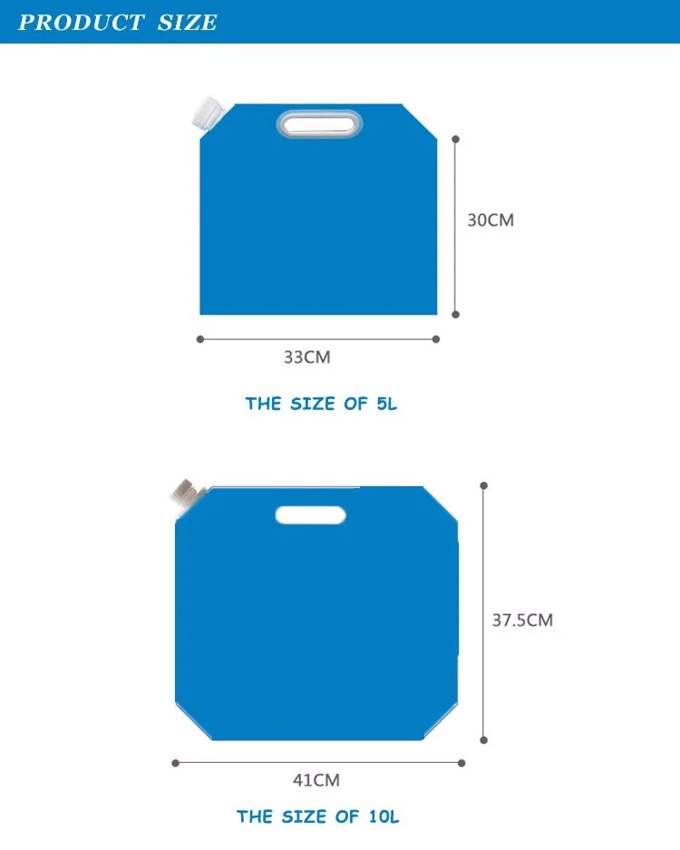 China best price eco friendly feature 5L/10L can foldable plastic water bottle