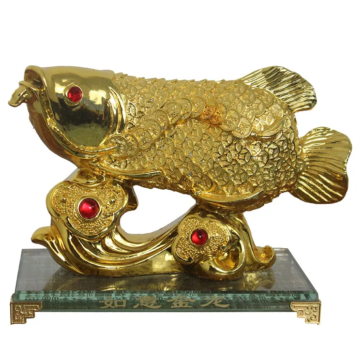 Chinese Resin Feng Shui Fishes Statues - Buy Decorative Fish Statue ...