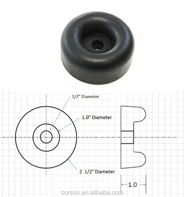 Bumper Stopper Furniture Rubber Bumper Small Rubber Bumper For